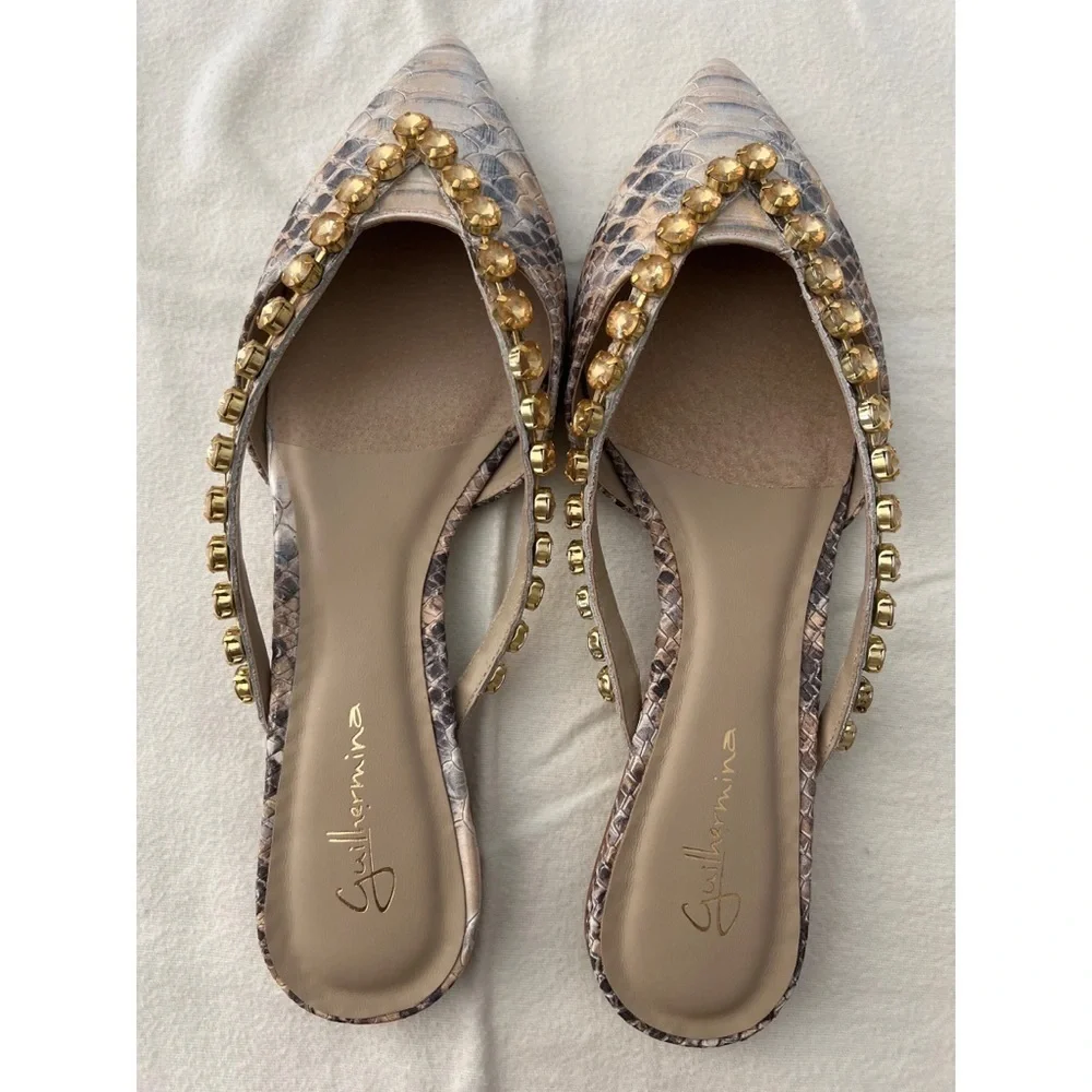 Anthropologie GUILHERMINA EMBELLISHED SLIDES - Picture 2 of 6